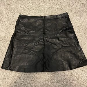 Reitmans faux leather a-line skirt